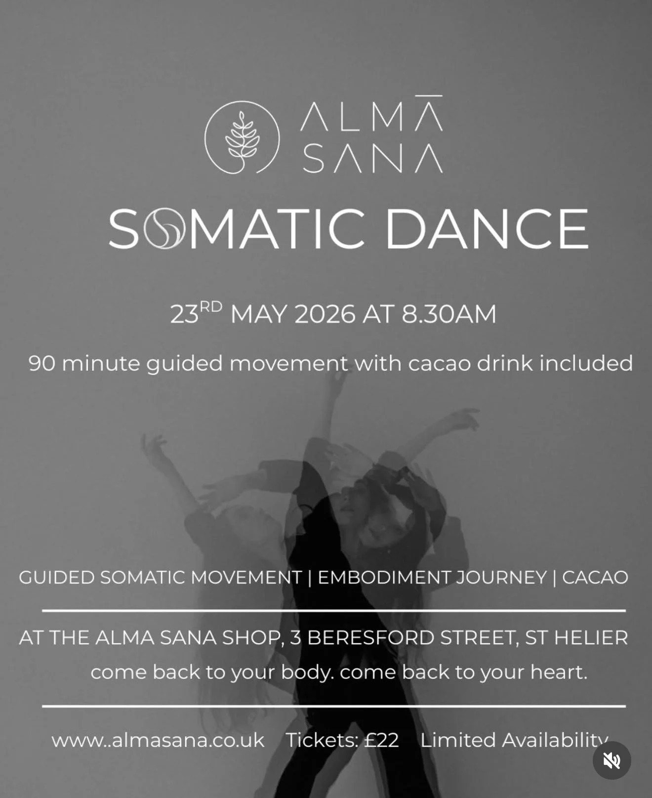 Somatic Dance Workshop with Mia Bourne