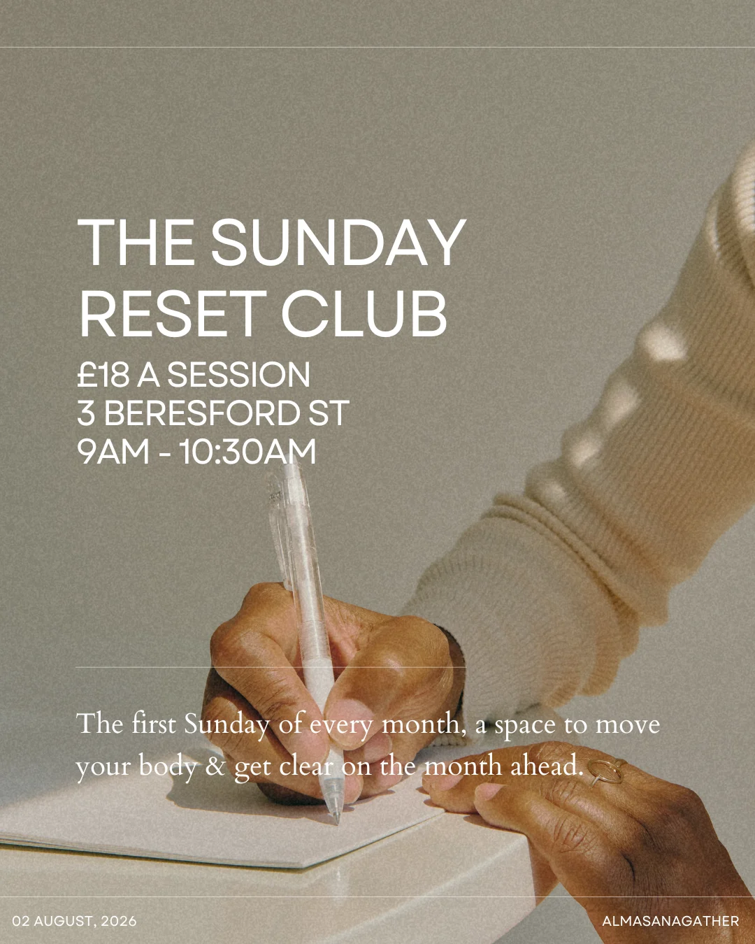 Sunday Reset Club 2nd August